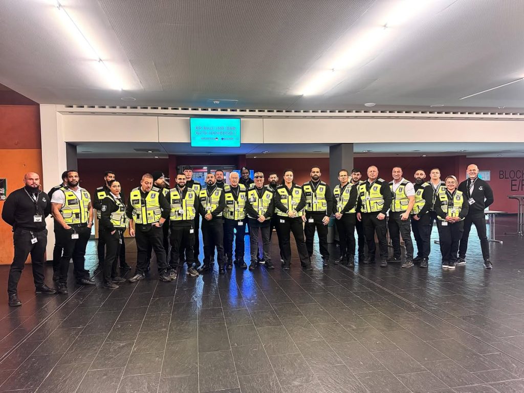 Sicherheitsteam SV-Security beim DFB Futsal Länderspiel in Elsenfeld